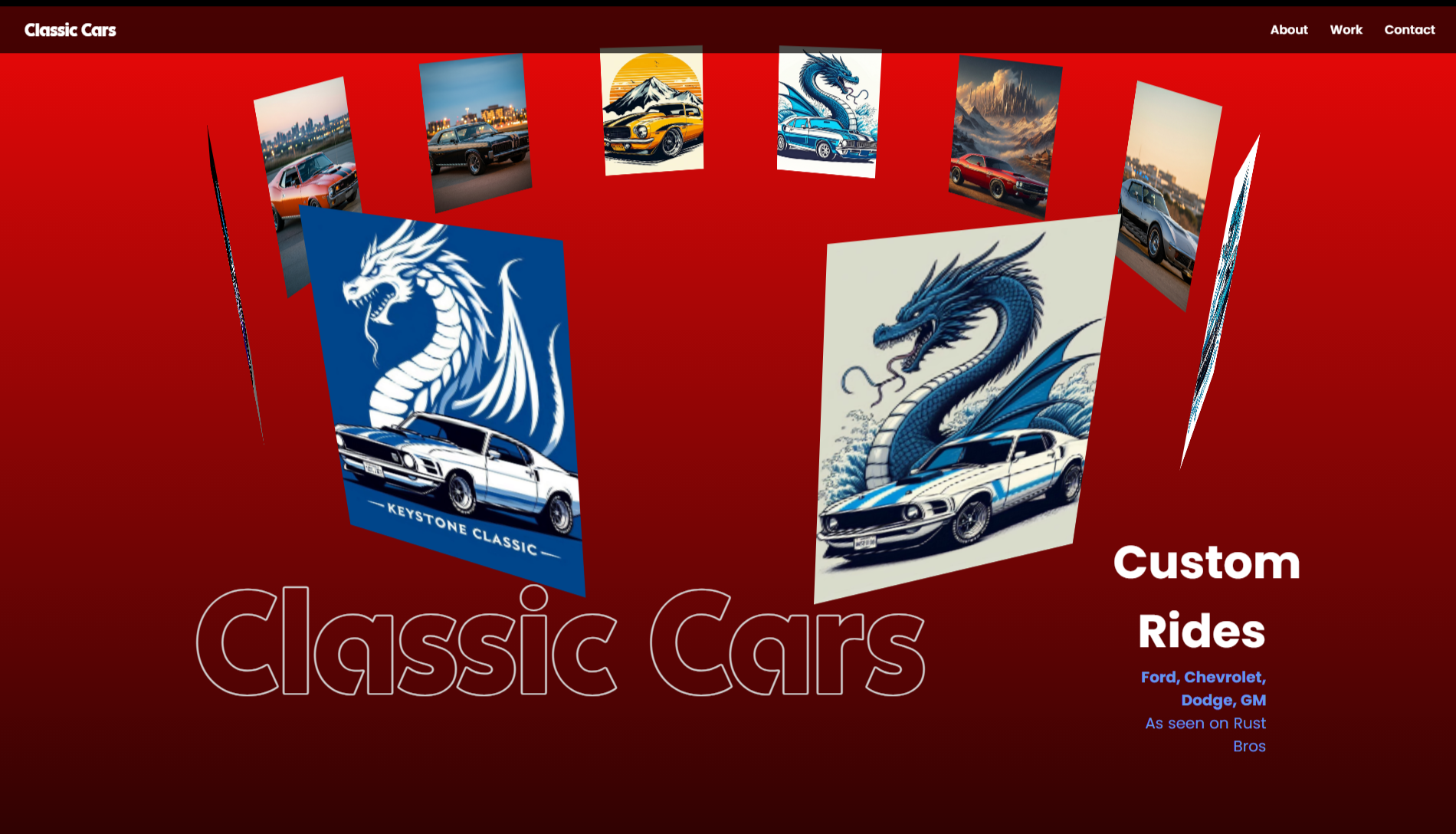 Rotating Car Website Thumbnail