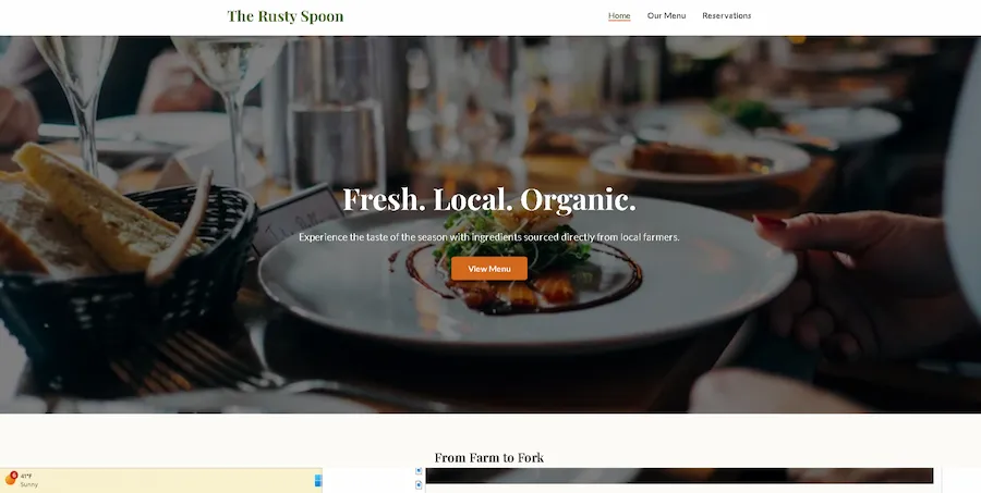 The Rusty Spoon - Gourmet Dining Experience