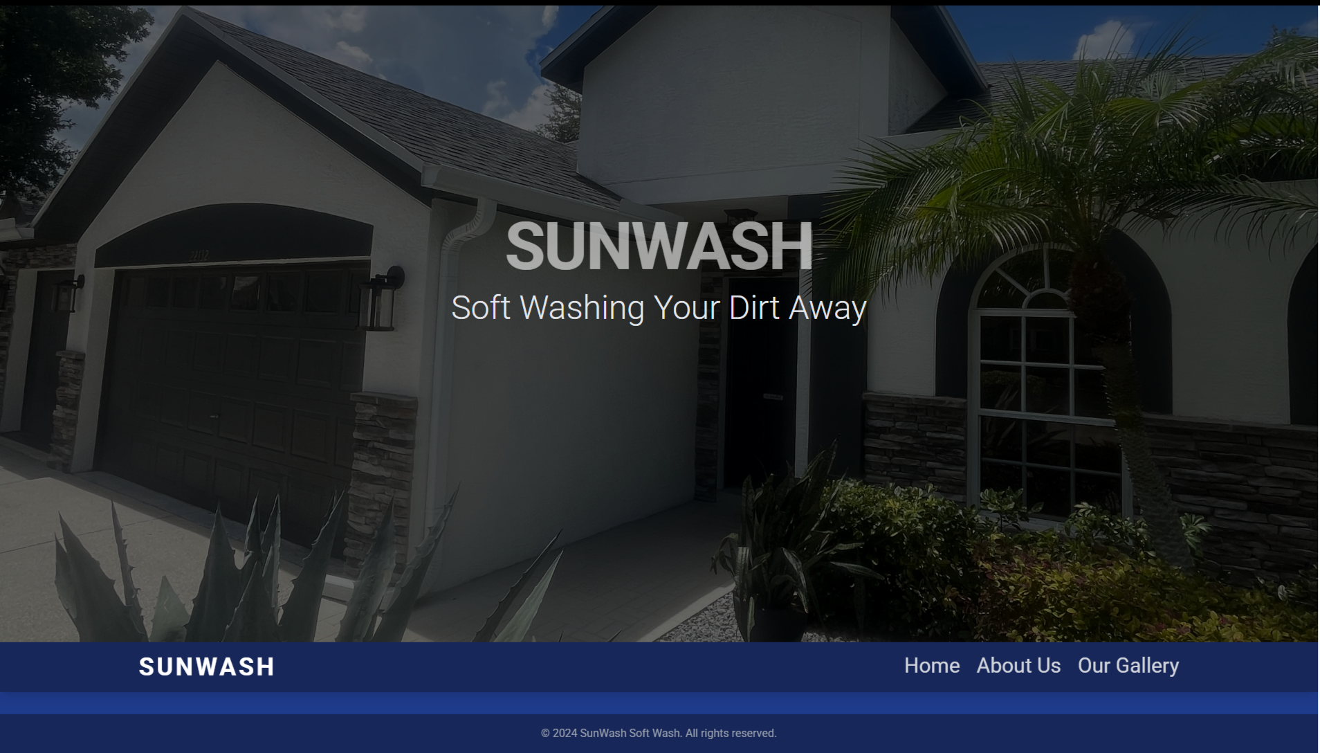 SunWash SoftWash Website Thumbnail